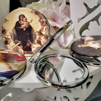 ДАМСКО ОГЛЕДАЛЦЕ В ПОДАРЪЧНА ОПАКОВКА  - РЕНЕСАНСОВИ ОБРАЗИ