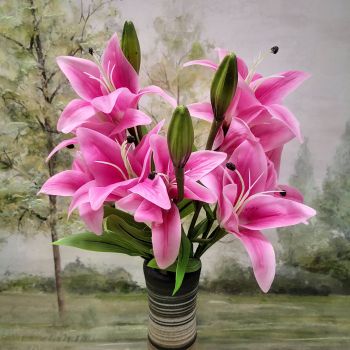 БУКЕТ ОТ ИЗКУСТВЕНИ ЛИЛИУМИ 