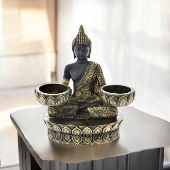 ФИГУРА/СВЕЩНИК БУДА  - МИР И СЪЗЕРЦАНИЕ