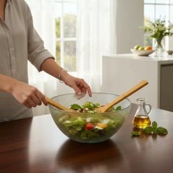 КУПА ЗА САЛАТА С БЪРКАЛКИ - РЕЛЕФ И ПРОЗРАЧНОСТ