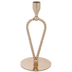 СВЕЩНИК ЗА КОНУСНА СВЕЩ - МЕДНИ РАМКИ