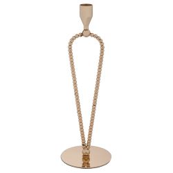 СВЕЩНИК ЗА КОНУСНА СВЕЩ - МЕДНИ РАМКИ