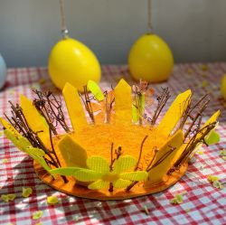 ВЕЛИКДЕНСКИ ПАНЕР ОТ ЕСТЕСТВЕНИ МАТЕРИАЛИ - ЗЕБЛО И КОНОП