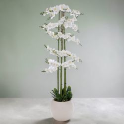 ИЗКУСТВЕНИ ОРХИДЕИ В АРАНЖИРОВКА 190см - НЕЖНОСТ И КРАСОТА