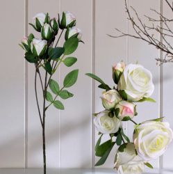 ИЗКУСТВЕН СТРЪК ЧАЕНА РОЗА - ЛИСТЧЕ НЕЖНОСТ