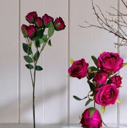 ИЗКУСТВЕН СТРЪК ЧАЕНА РОЗА - ЛИСТЧЕ НЕЖНОСТ