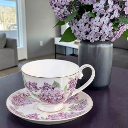 СЕРВИЗ ЗА КАФЕ  / ЧАЙ  6чаши +6чинийки - ЛЮЛЯКОВИ НОЩИ