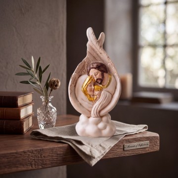 ДЕКОРАЦИЯ СВЕТОТО СЕМЕЙСТВО 14,5см - АНГЕЛСКО КРИЛО