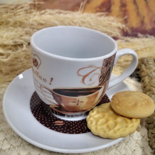 СЕРВИЗ ЗА КАФЕ ЗА ДВАМА - 2 ЧАШИ И 2 ЧИНИЙКИ