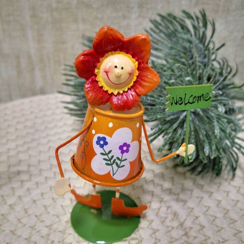 Метална декоративна фигурка цвете