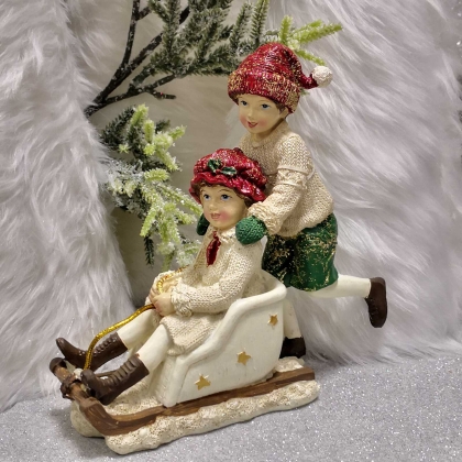 КОЛЕДНА ФИГУРКА - ЛЕДЕНИ ПЪРЗАЛКИ