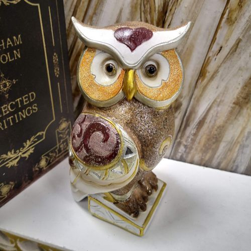 ДЕКОРАТИВНА ФИГУРА СОВА - МЪДЪР В ГОРАТА