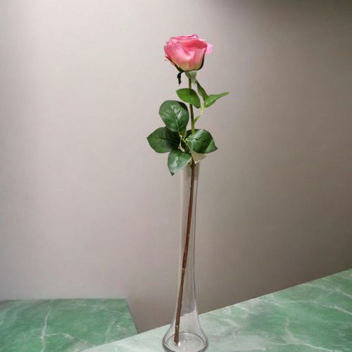 ИЗКУСТВЕН СТРЪК РОЗА - РЕАЛЕН  ДОПИР