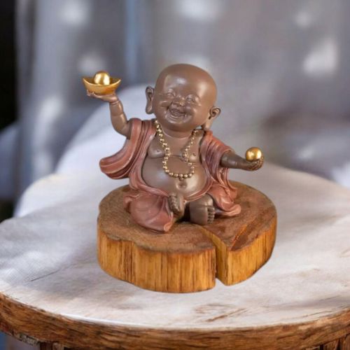 ФИГУРКА УСМИХНАТ БУДА - КЪСМЕТ ВСЕКИ ДЕН