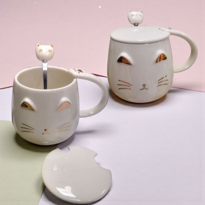 ЧАША С КАПАЧЕ И ЛЪЖИЧКА  - ГАЛЬОВЕН ЛЮБИМЕЦ 