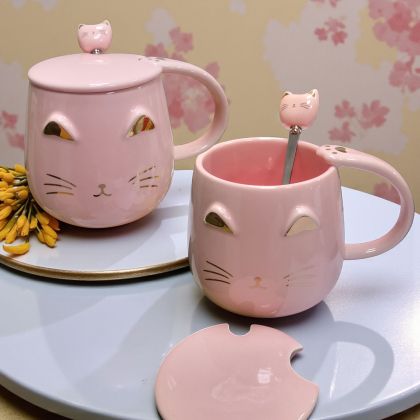 ЧАША С КАПАЧЕ И ЛЪЖИЧКА  - ГАЛЬОВЕН ЛЮБИМЕЦ 