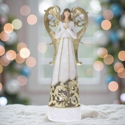 СВЕТЕЩ АНГЕЛ С ЛЕД-СВЕТЛИНИ