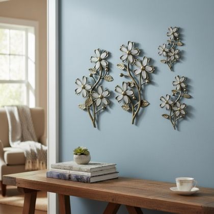 Стенно пано - Цветя 4 части 