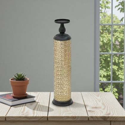 Свещник в златисто и черно