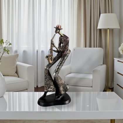 ФИГУРА МУЗИКАНТ САКСОФОНИСТ - НОТИ И РИТЪМ