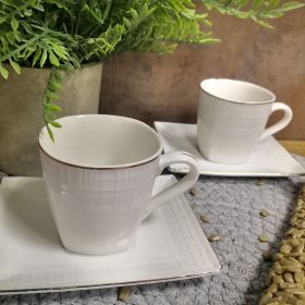 СЕРВИЗ КАФЕ ЗА ЕСПРЕСО ОТ 2 ЧАШИ И 2 ЧИНИЙКИ - ВЕЧНА КЛАСИКА