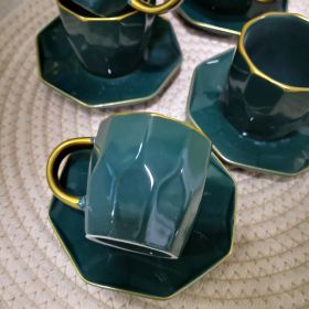 СЕРВИЗ ЗА КАФЕ ЕСПРЕСО / 6 ЧАШИ И 6 ЧИНИЙКИ / - ШАМПАНСКО И МЕЧТИ