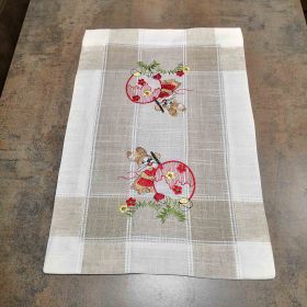 БРОДИРАНО ВЕЛИКДЕНСКО КАРЕ / ПОДЛАЖКА ЗА ХРАНЕНЕ 30см*45см - ЗАЙКО БОЯДИСВА ЯЙЦА