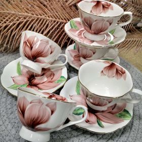 СЕРВИЗ ЗА КАФЕ / 6 ЧАШИ И 6 ЧИНИЙКИ / - УХАНИЕ НА СВЕЖЕСТ
