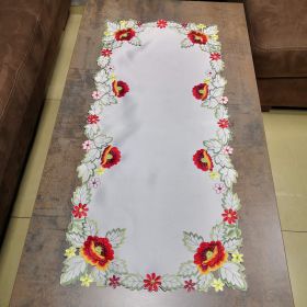 КАРЕ  С БРОДЕРИЯ 40см*85см - МАКОВЕ ПОЛЮШВАТ КАМБАНКИ
