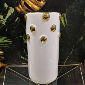 ПОРЦЕЛАНОВА ВАЗА - ЗЛАТЕН РЕЛЕФ