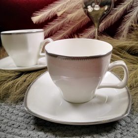 ЛУКСОЗЕН СЕРВИЗ ЗА КАФЕ 2 чаши + 2 чинийки - ЛУКС И НЕЖНОСТ