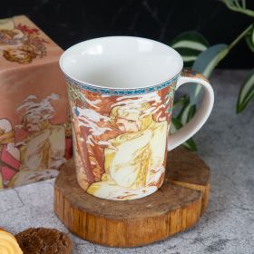 ЧАША В ПОДАРЪЧНА КУТИЯ - СЕЗОНИТЕ НА АЛФОНС МУХА / ЗИМА /