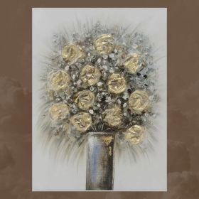 Картина Ваза с релефни цветя
