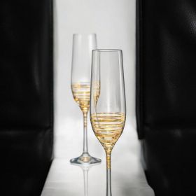 ЧАШИ ЗА ШАМПАНСКО 6 БРОЯ - ЗЛАТНА ВИОЛА