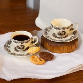 КОМПЛЕКТ ЗА КАФЕ - ЧАЙ /КОМПЛЕКТ  ЗА ДВАМА / - КЪЩАТА НА ЛЮБОВТА