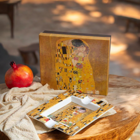 ПОРЦЕЛАНОВ ПЕПЕЛНИК - ЦЕЛУВКАТА НА ГУСТАВ КЛИМТ