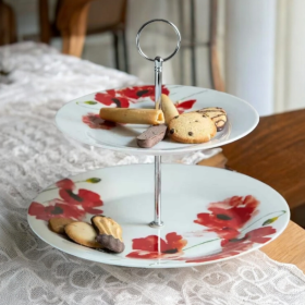 ПЛАТО НА ДВЕ НИВА - ЧЕРВЕНИ МАКОВЕ