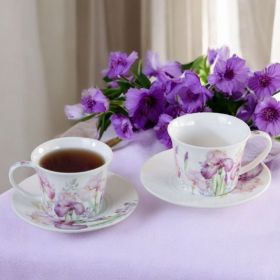 КОМПЛЕКТ 2 ЧАШИ И 2 ЧИНИЙКИ - ПРИЯТЕЛСТВОТО НА ИРИСА