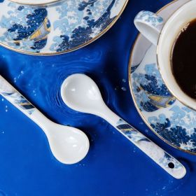 СЕРВИЗ ЗА КАФЕ ЗА ДВАМА / 2 чаши  + 2 чинийки / - ГОЛЯМАТА ВЪЛНА 