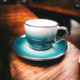 СЕРВИЗ ЗА КАФЕ / 6 чаши + 6 чинийки / - ПРОЛЕТНИ ТРЕПЕТИ В ЦВЕТОВЕ