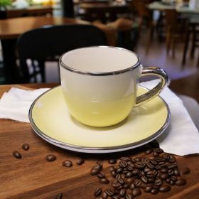 СЕРВИЗ ЗА КАФЕ / 6 чаши +6 чинийки / - ПРОЛЕТНИ ТРЕПЕТИ В ЦВЕТОВЕ