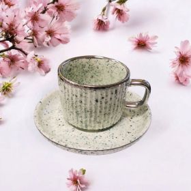 СЕРВИЗ ЗА КАФЕ / 6 чаши +6 чинийки / - ПРОЛЕТНИ ТРЕПТЕНИЯ В ЦВЕТОВЕ