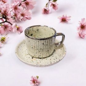 СЕРВИЗ ЗА КАФЕ / 6 чаши +6 чинийки / - ПРОЛЕТНИ ТРЕПТЕНИЯ В ЦВЕТОВЕ