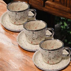 СЕРВИЗ ЗА КАФЕ / 6 чаши +6 чинийки / - ПРОЛЕТНИ ТРЕПТЕНИЯ В ЦВЕТОВЕ