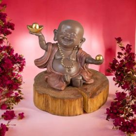 ФИГУРКА УСМИХНАТ БУДА - КЪСМЕТ ВСЕКИ ДЕН