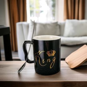 КОМПЛЕКТ ОТ 2 броя ЧАШИ С ЛЪЖИЧКИ - КРАЛСКИ ТИТЛИ