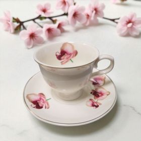 СЕРВИЗ ЗА КАФЕ / 6 чаши +6 чинийки / - МЕЧТАНА ОРХИДЕЯ