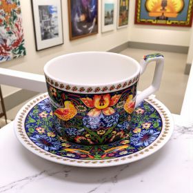 КОМПЛЕКТ ОТ 2 ЧАШИ И 2 ЧИНИЙКИ - ПЕСЕНТА НА СЛАВЕЯ син декор