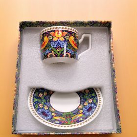 КОМПЛЕКТ ОТ 2 ЧАШИ И 2 ЧИНИЙКИ - ПЕСЕНТА НА СЛАВЕЯ син декор