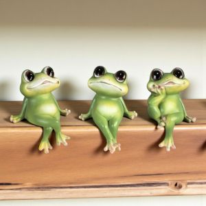 КОМПЛЕКТ ОТ 3 броя ФИГУРИ ЖАБИ - ПАРИ И БЛАГОДАТ